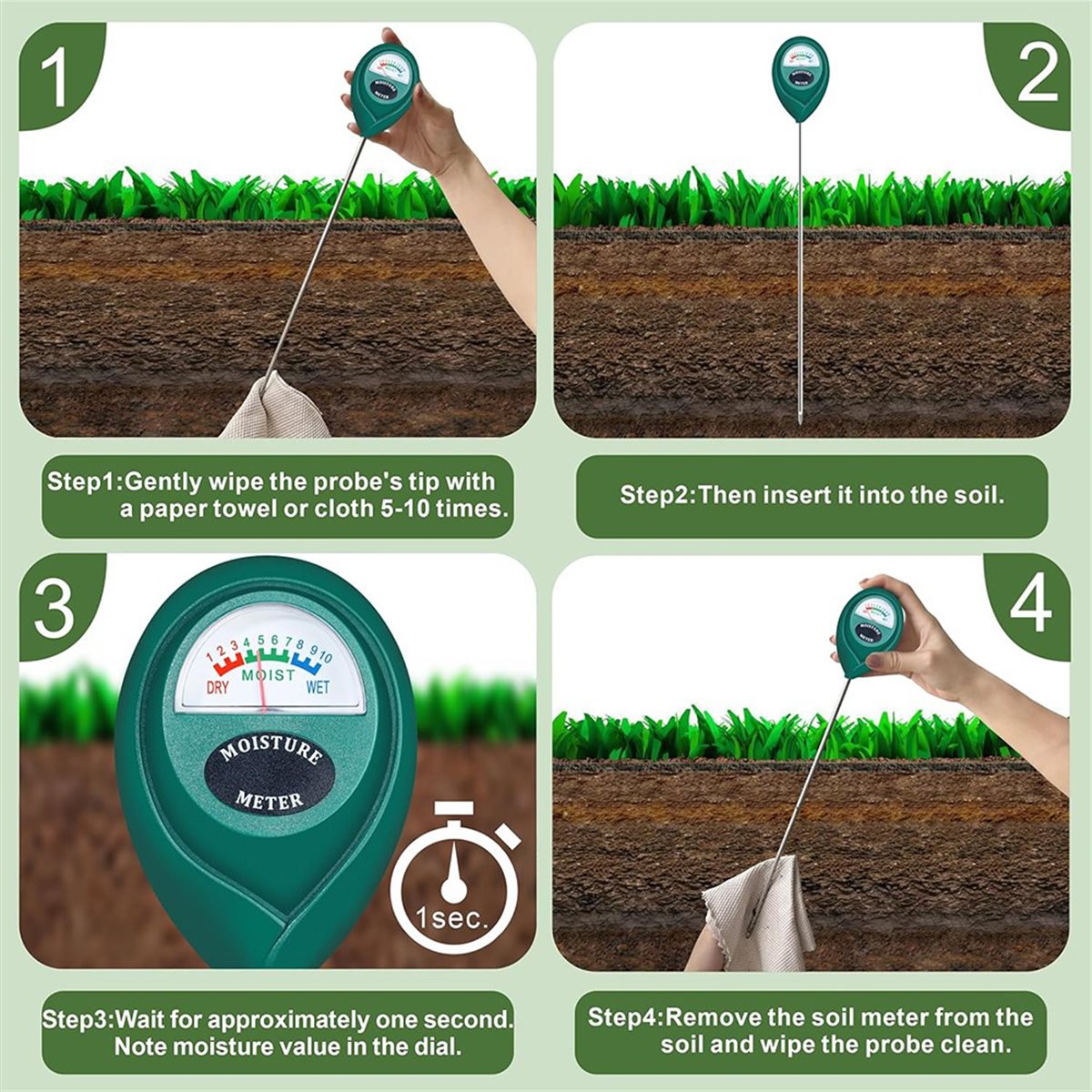 LNHF Long Probe Deep Use Soil  - đánh giá và giá Plant Monitor